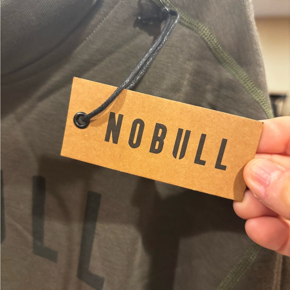 NWT!!! NOBULL Women’s High Neck Hoodie in Army Green - Picture 3 of 5